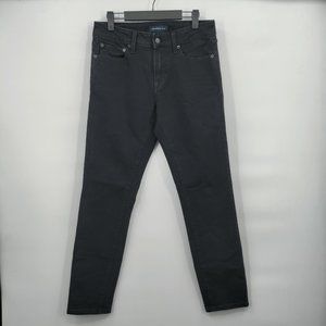 AEROSPOSTALE Women's Denim Skinny Cropped Jeans Black Size 30